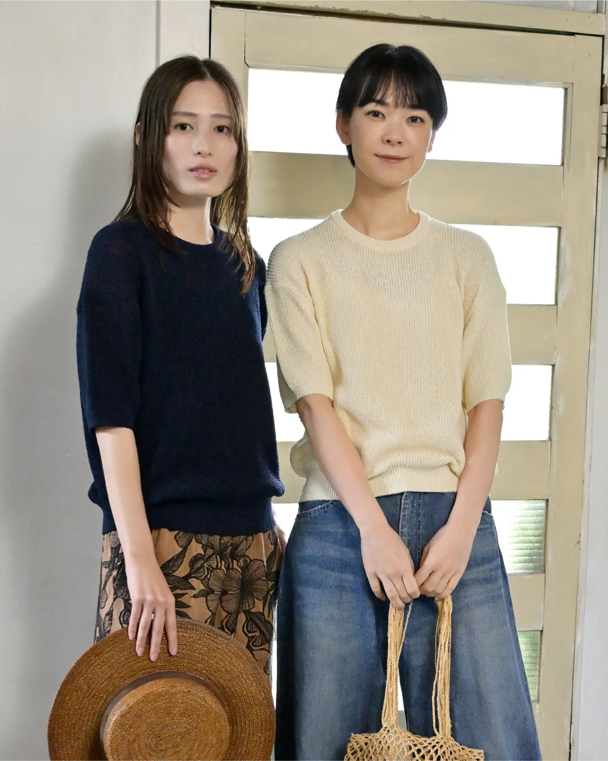 ダークネイビー・ モデル身長:163cm ・ オフホワイト・ モデル身長:169cm#カラー_03 ダークネイビー