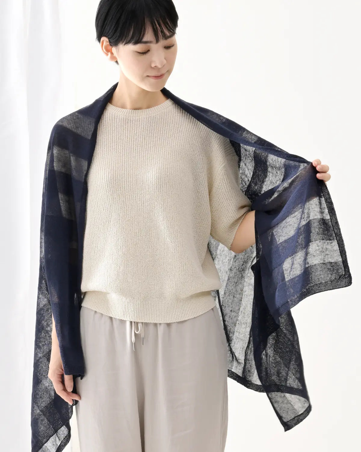 モデル身長:169cm#カラー_24 ネイビー×ネイビー