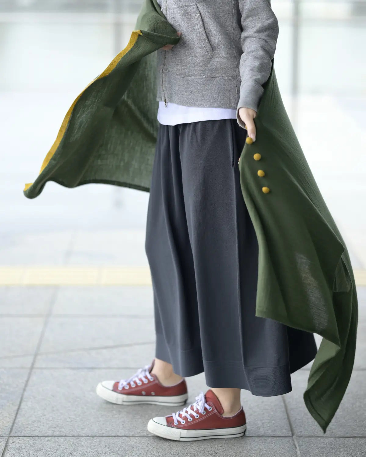 モデル身長:167cm#カラー_08 オリーブ