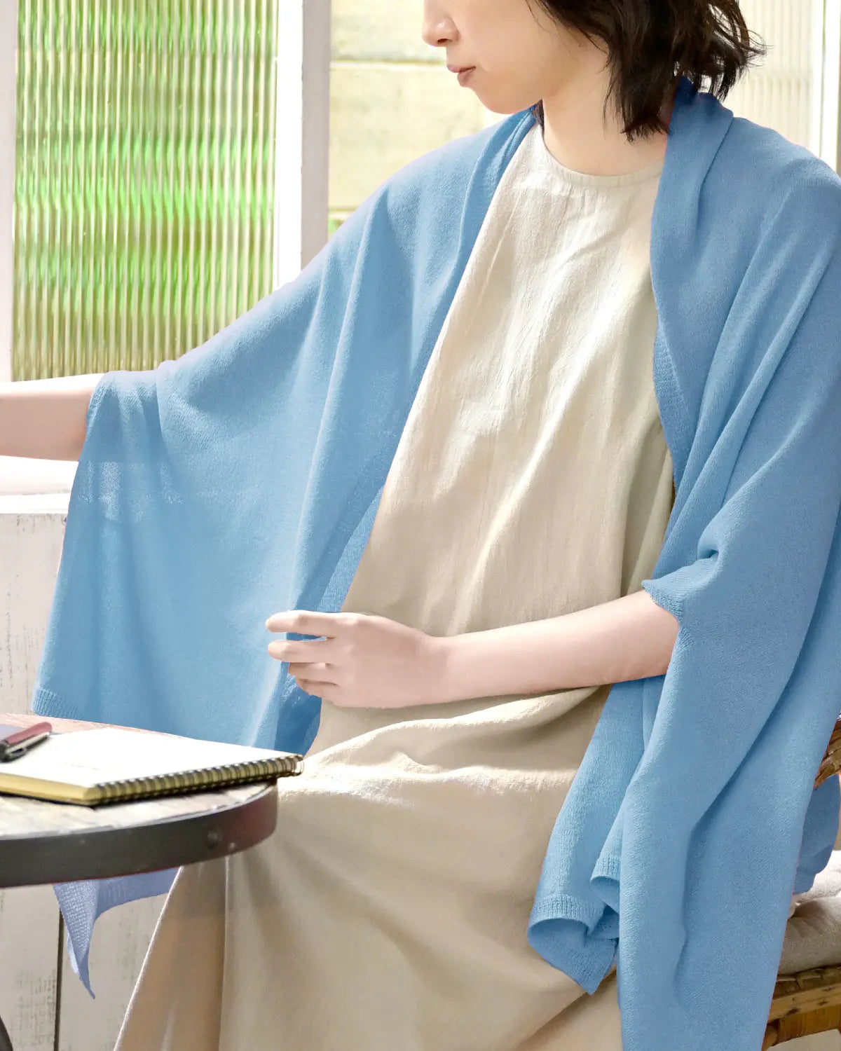 モデル身長:165cm#カラー_21 サックス