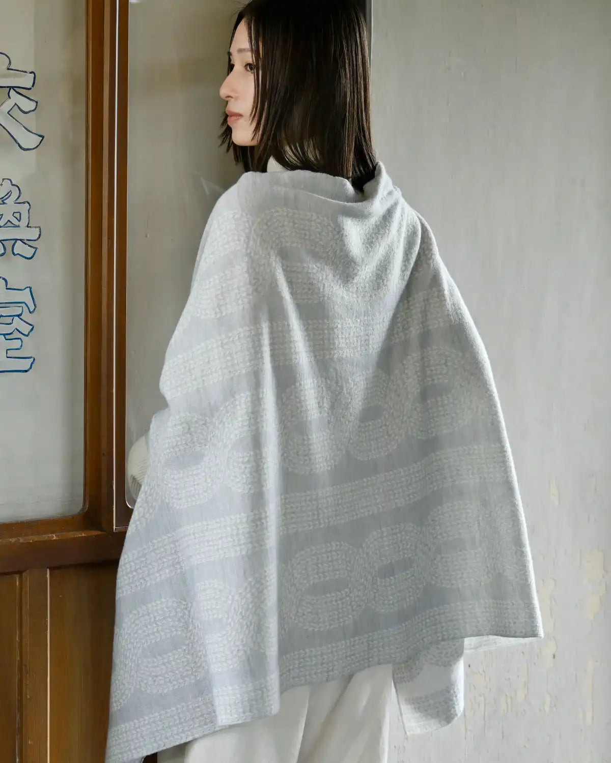 モデル身長:163cm#カラー_09 ライトグレー×ホワイト