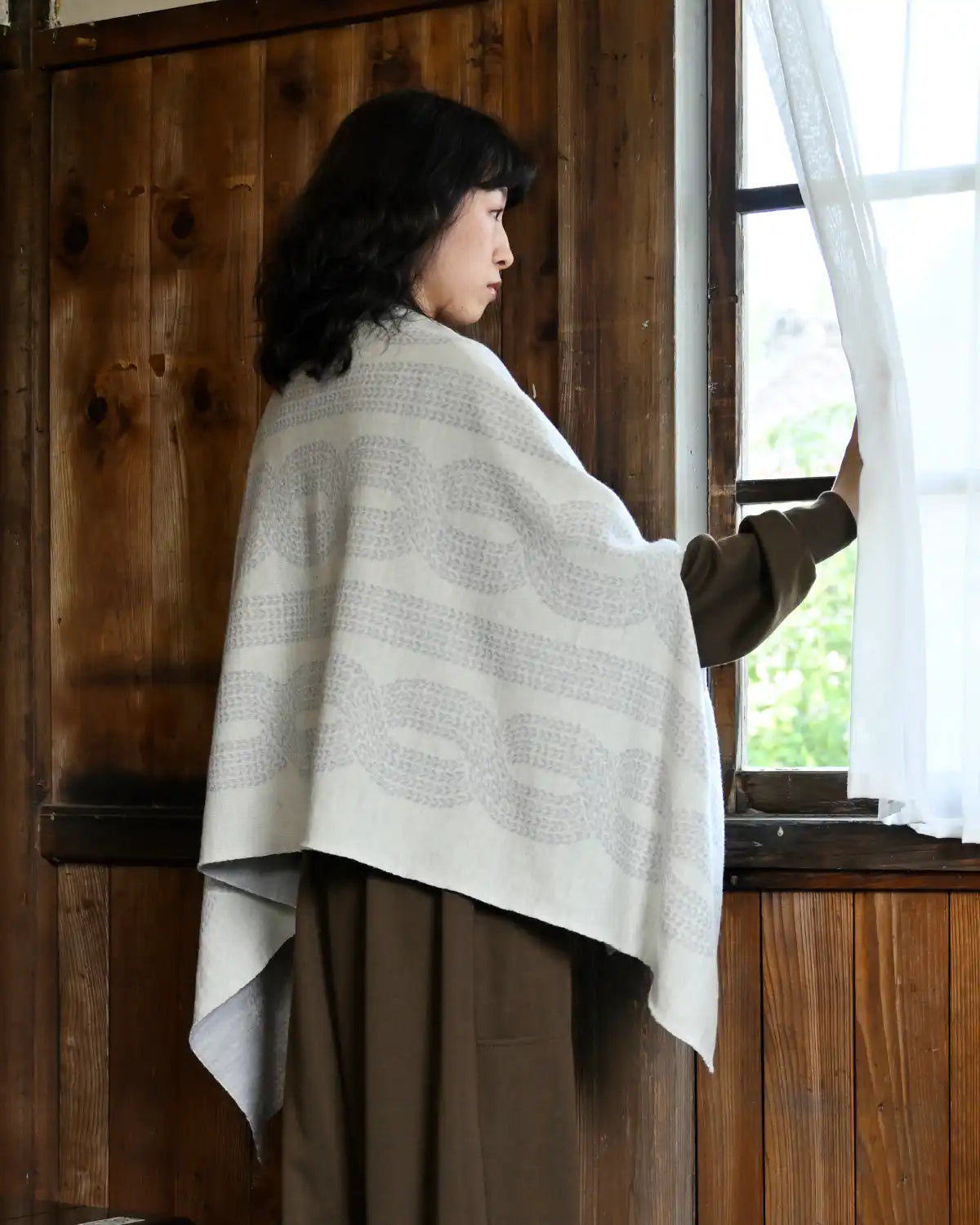 モデル身長:165cm#カラー_09 ライトグレー×ホワイト