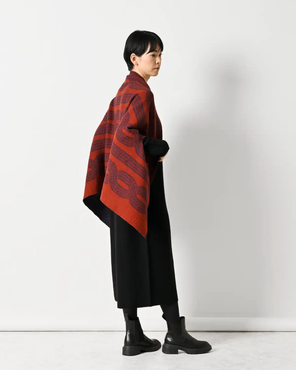 モデル身長:169cm#カラー_06 ネイビー×カーマイン