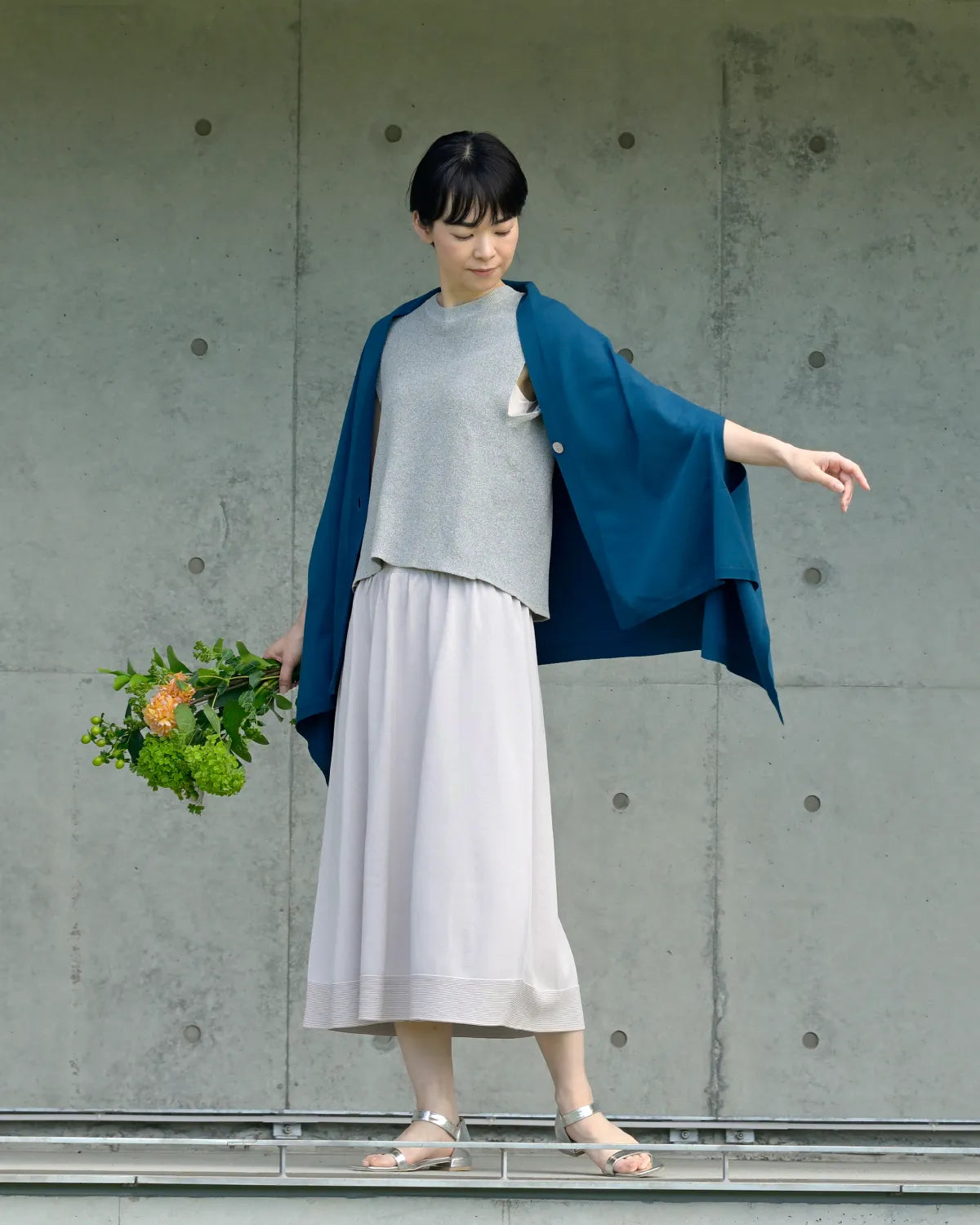 モデル身長:169cm#カラー_01 ディープブルー