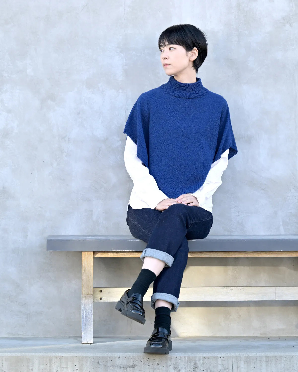モデル身長:169cm#カラー_03 ダルブルー