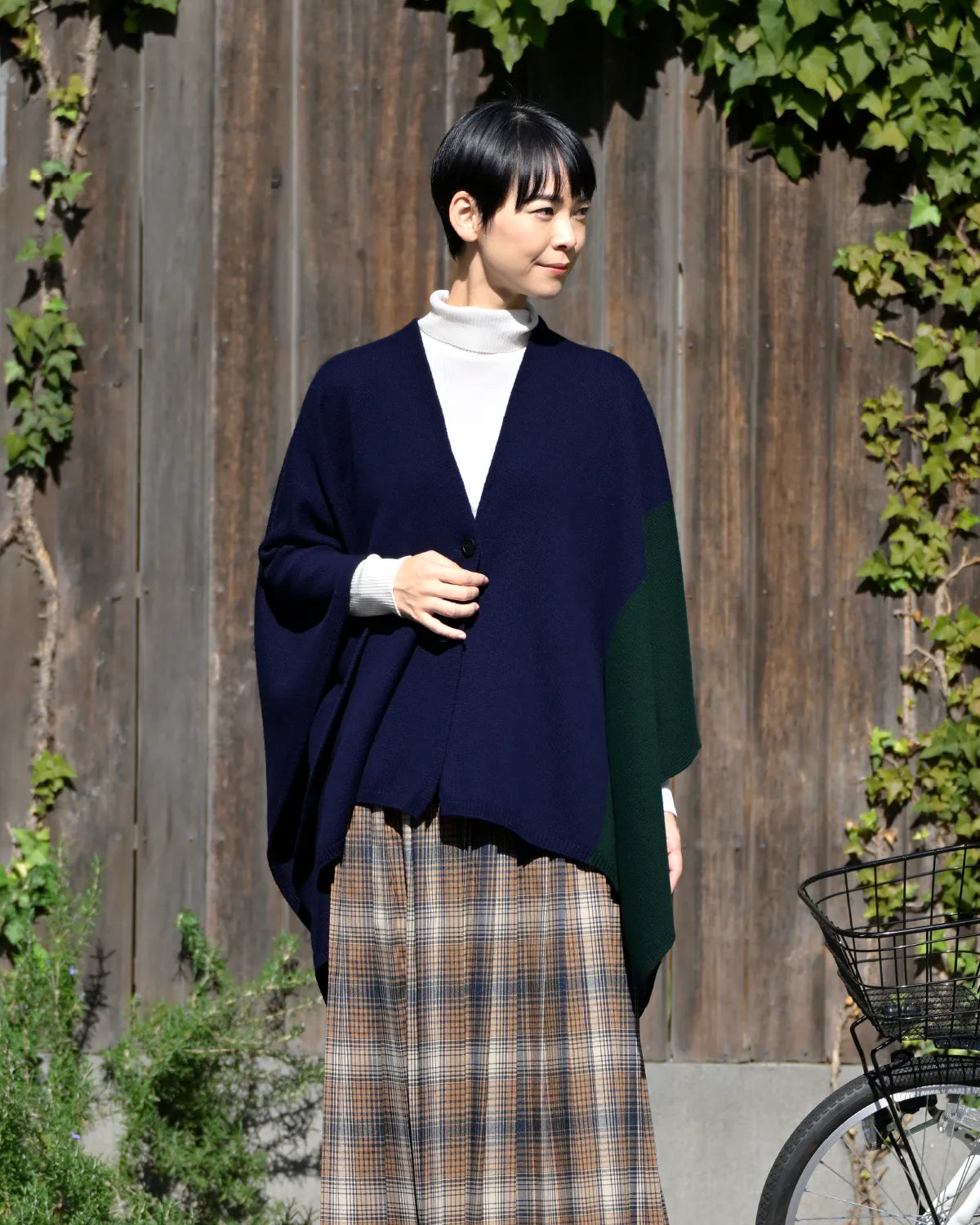 モデル身長:169cm#カラー_03 ネイビー×フォレスト