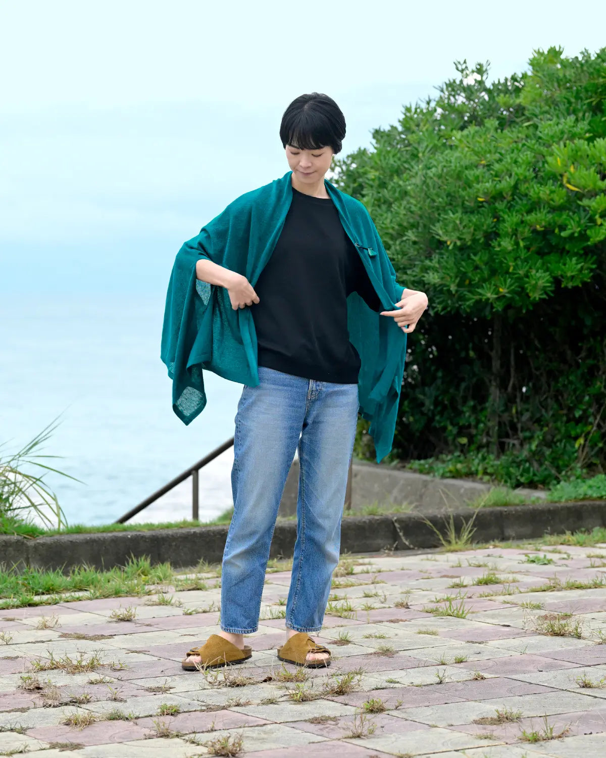 モデル身長:169cm#カラー_03 碧い稜線