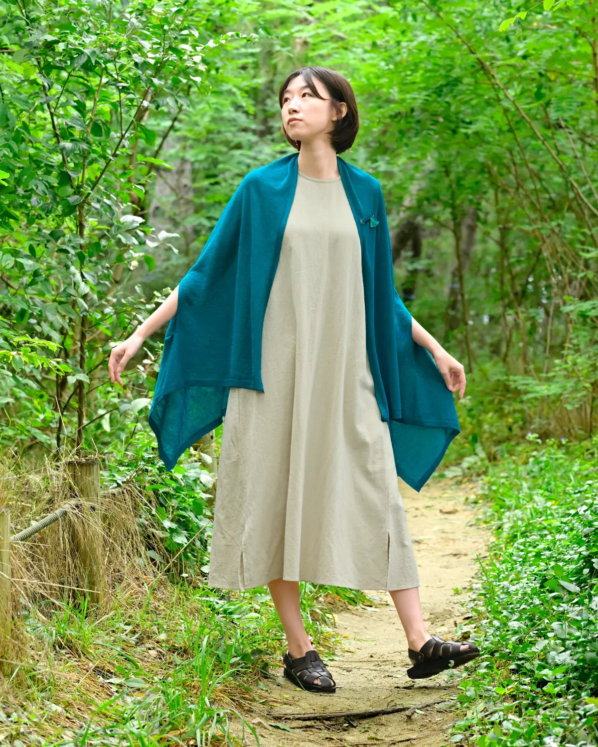 モデル身長:165cm#カラー_03 碧い稜線