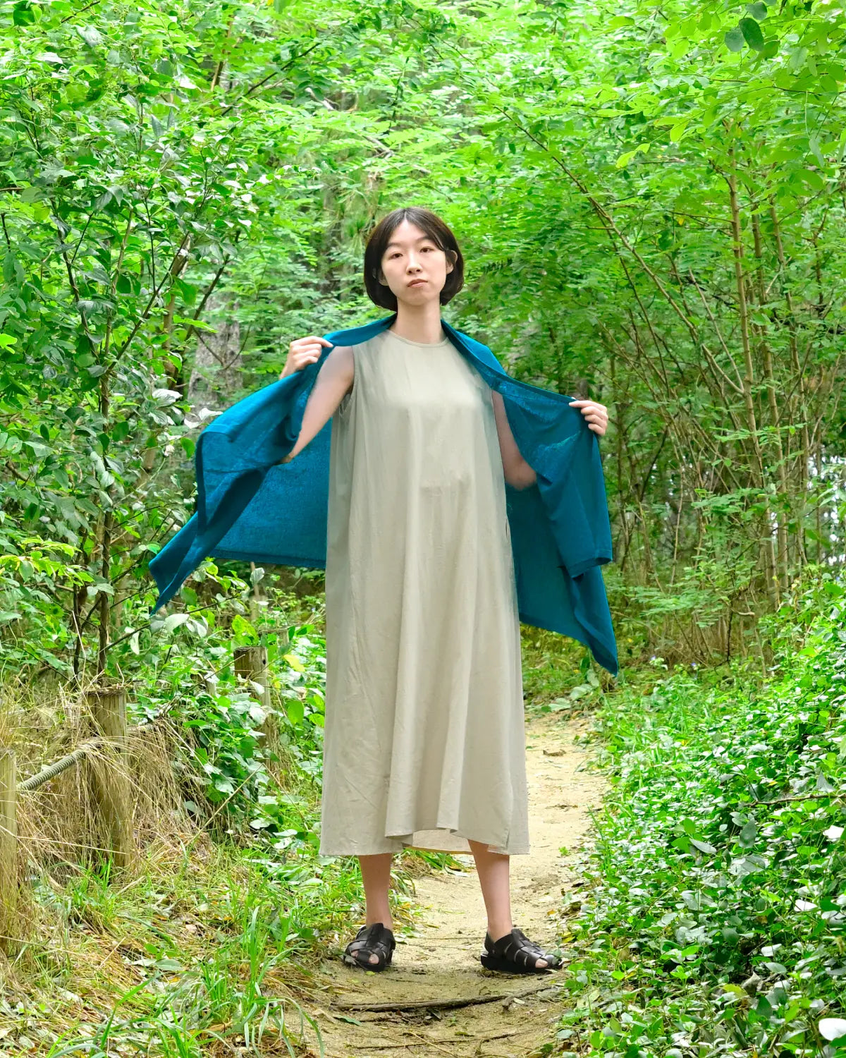 モデル身長:165cm#カラー_03 碧い稜線