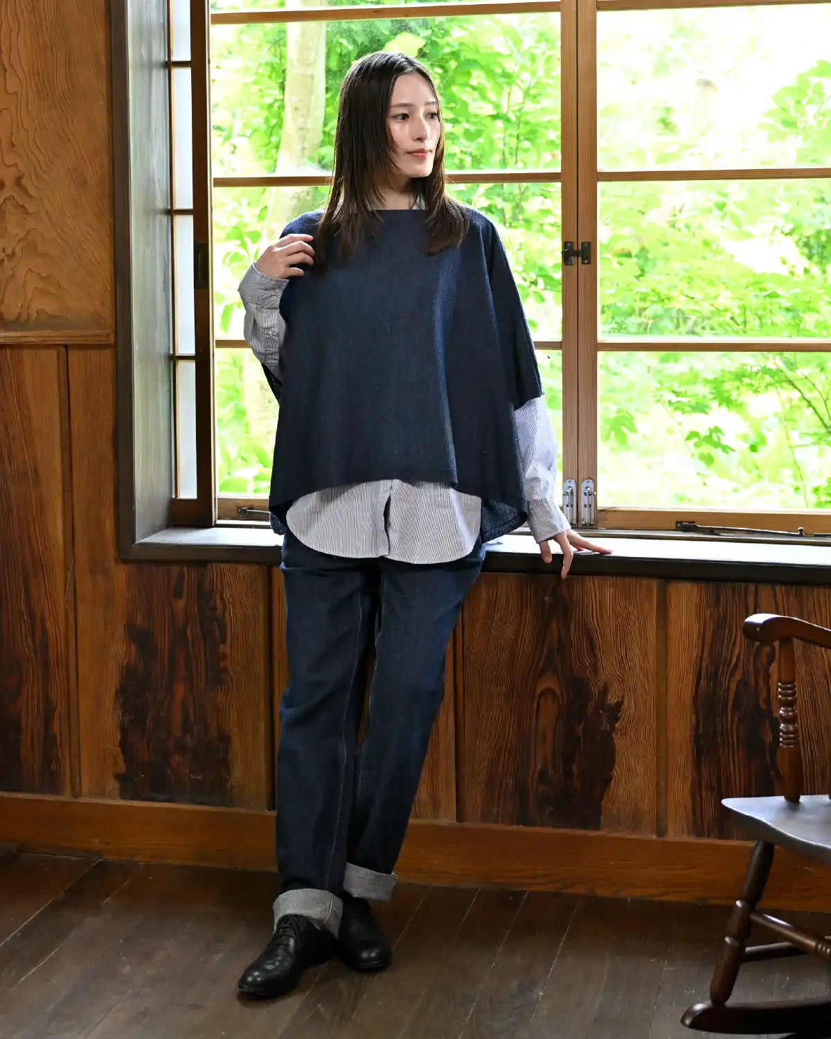 モデル身長:163cm#カラー_05 インディゴ