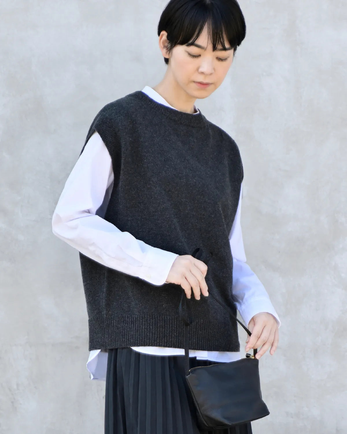 モデル身長:169cm#カラー_03 チャコール