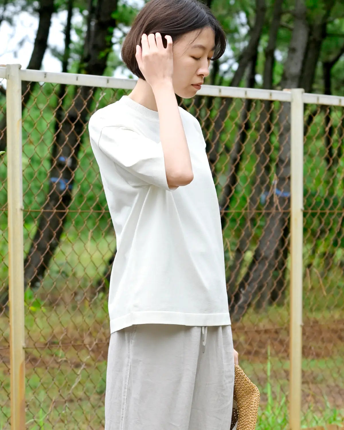 Fサイズ モデル身長:165cm#カラー_10 ホワイト