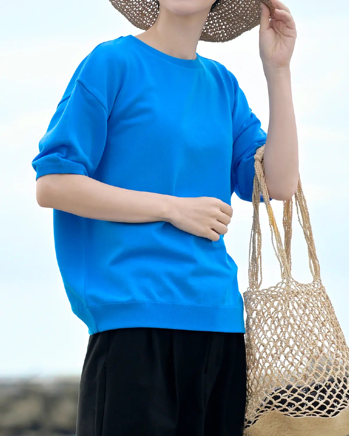 モデル身長:169cm#カラー_04 シアンブルー