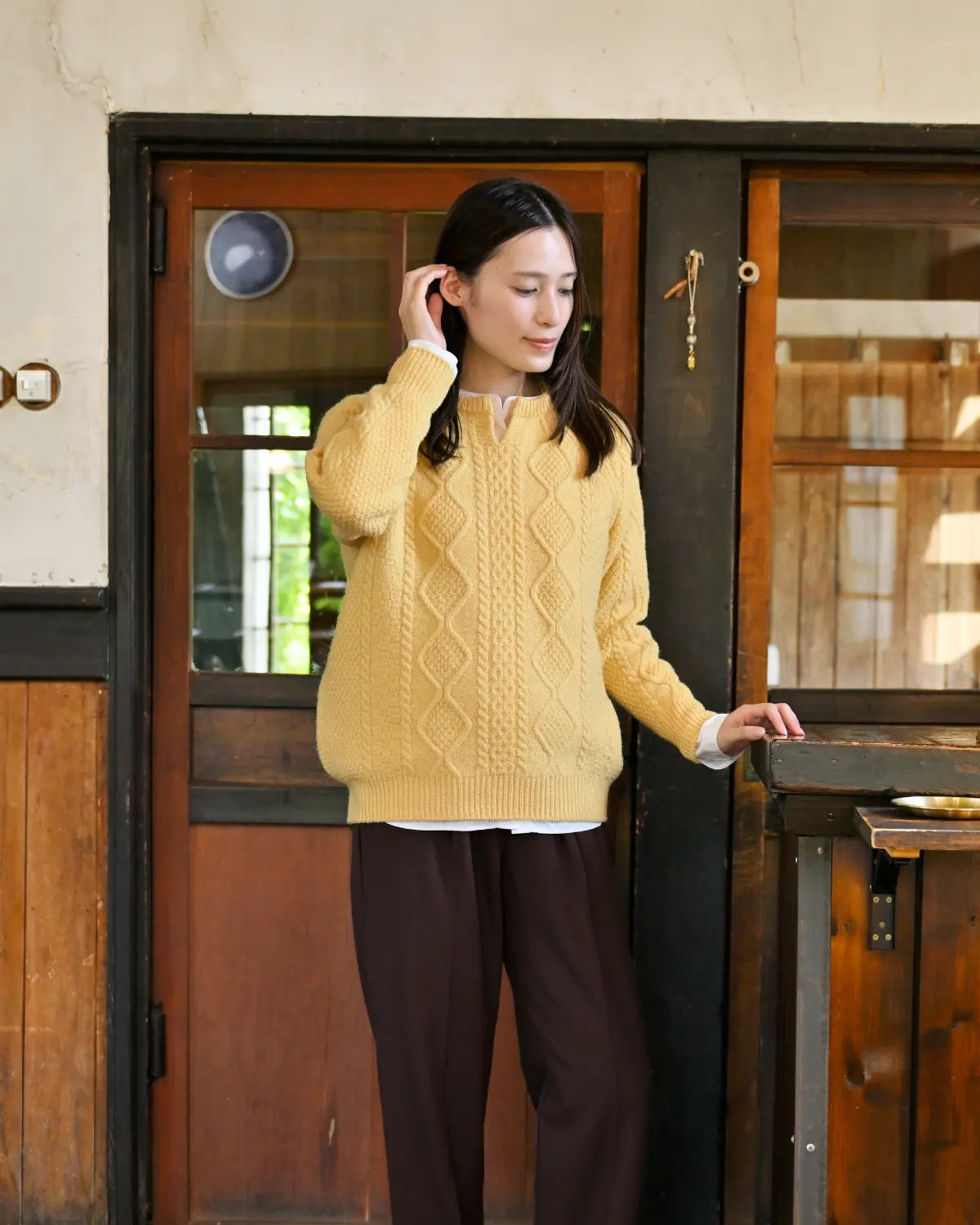 モデル身長:163cm#カラー_20 ソフトイエロー