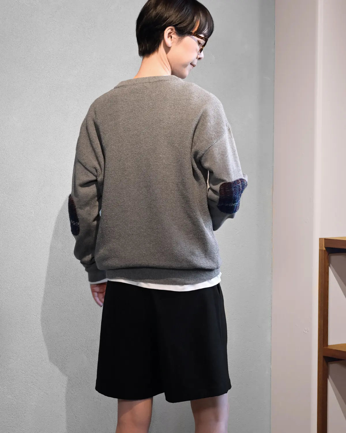 モデル身長:169cm#カラー_02 グレー(ネイビーチェック)
