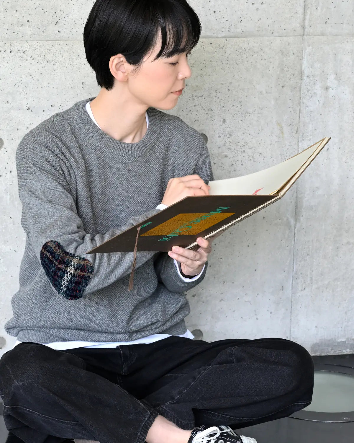 モデル身長:169cm#カラー_02 グレー(ネイビーチェック)