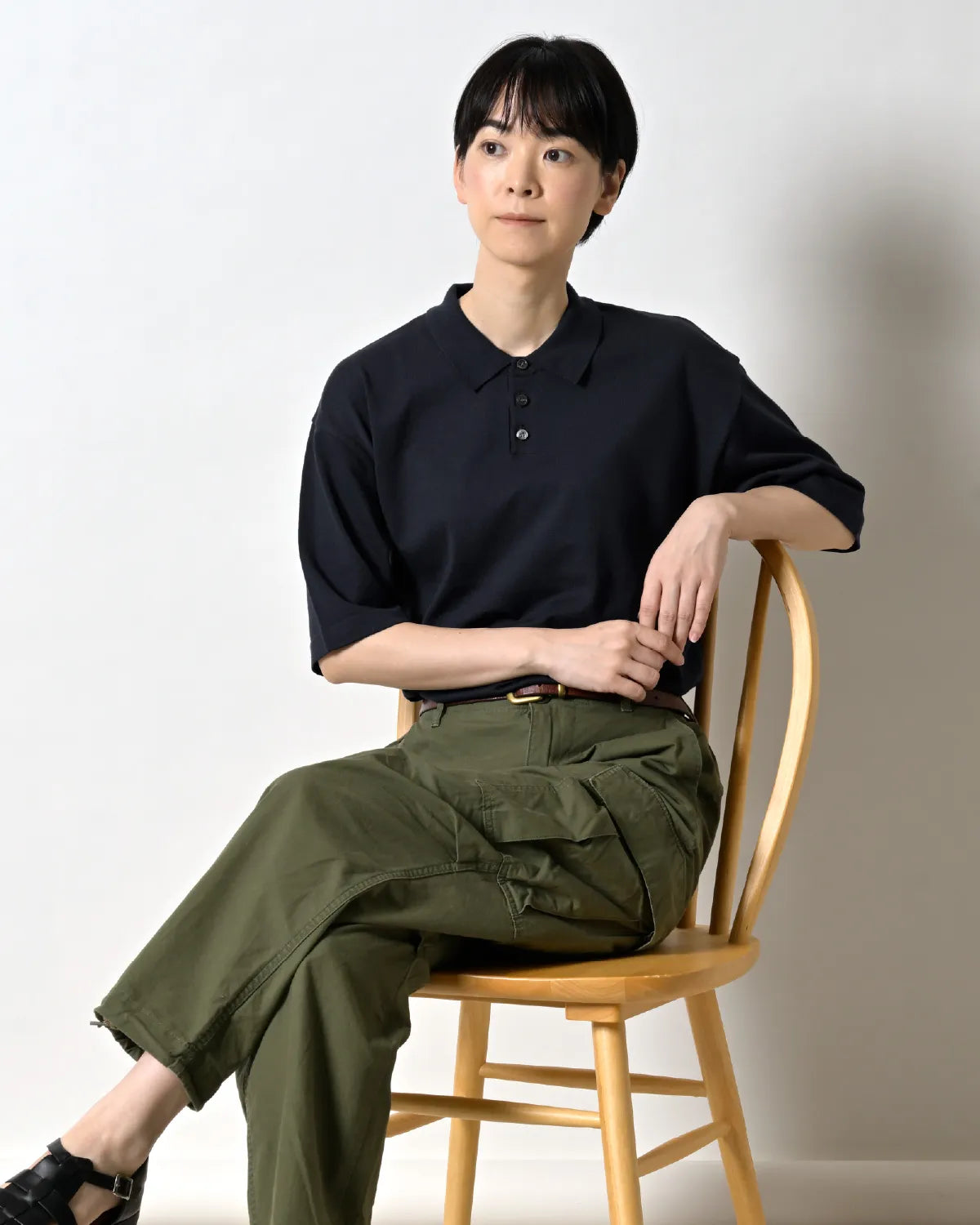 Fサイズ モデル身長:169cm#カラー_02 ダークネイビー