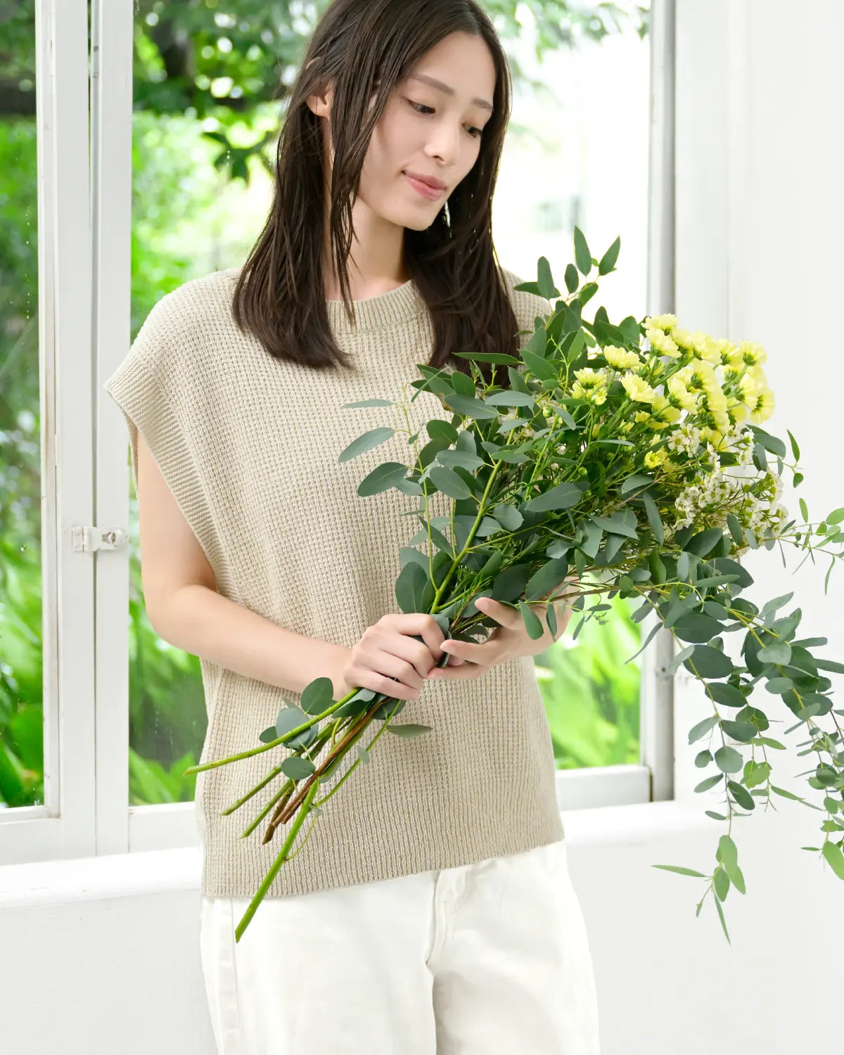 モデル身長:163cm#カラー_01 エクリュ
