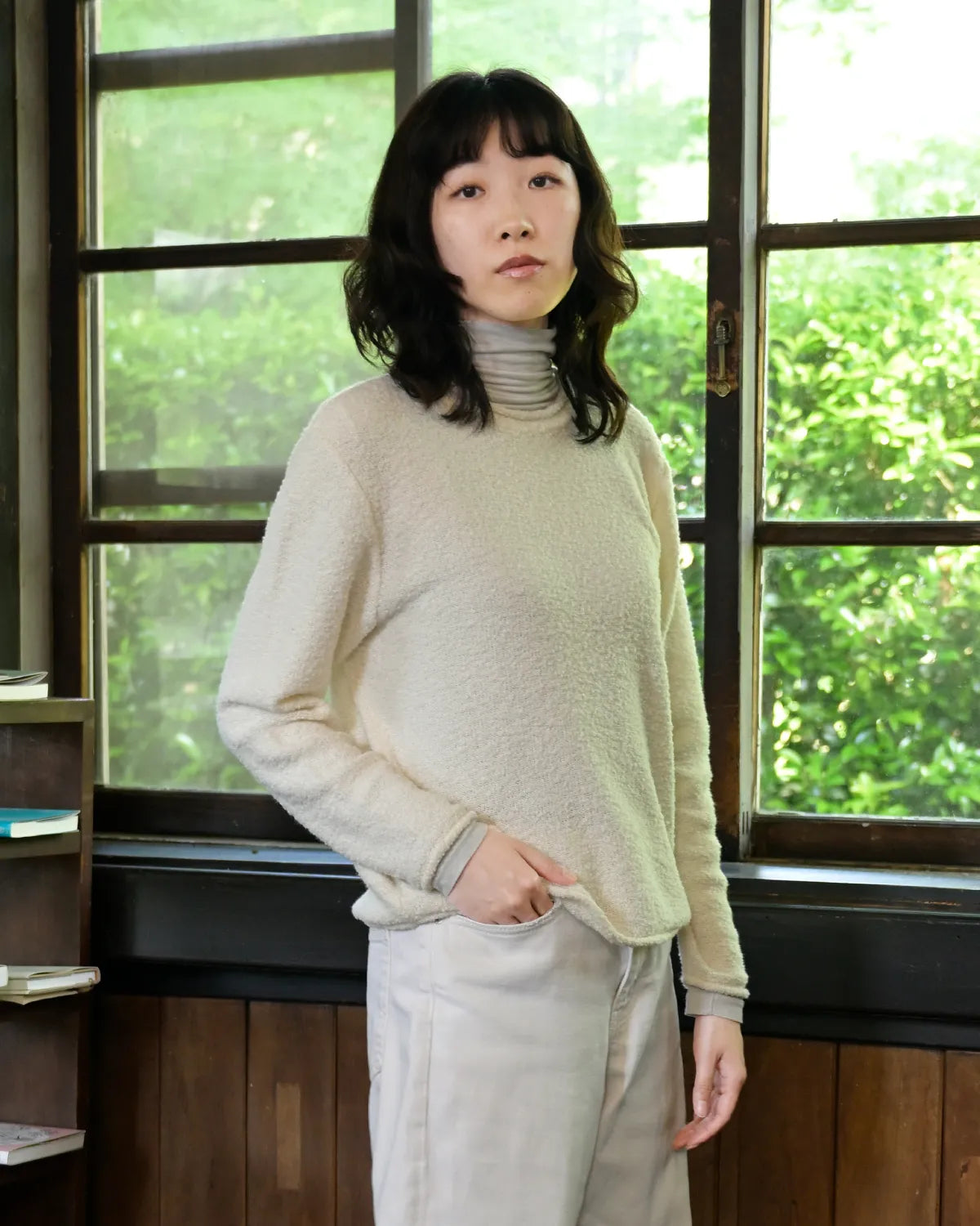 モデル身長:165cm#カラー_01 オフホワイト