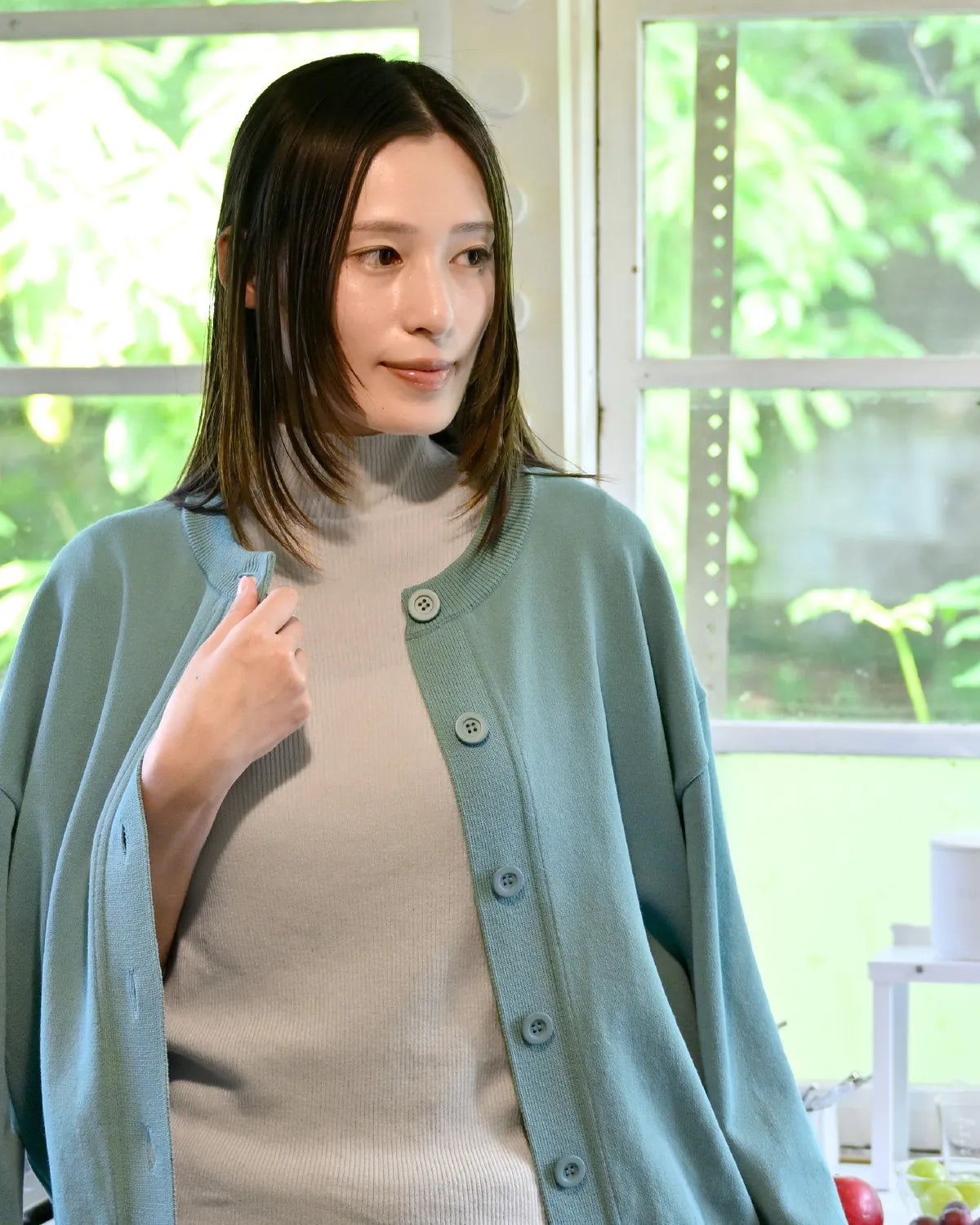 モデル身長:163cm#カラー_04 スモークブルー