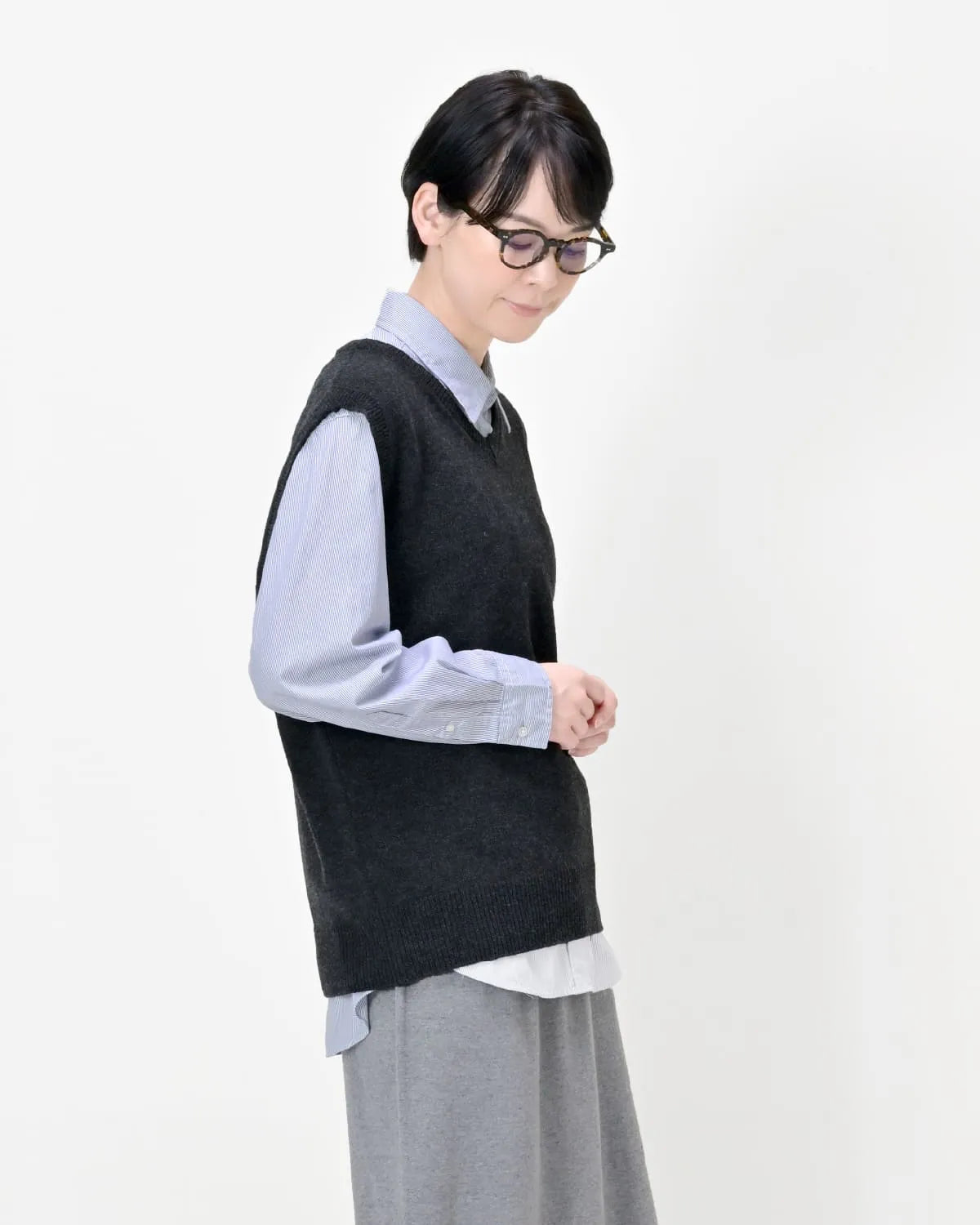 メンズMサイズ モデル身長:169cm#カラー_03 チャコール