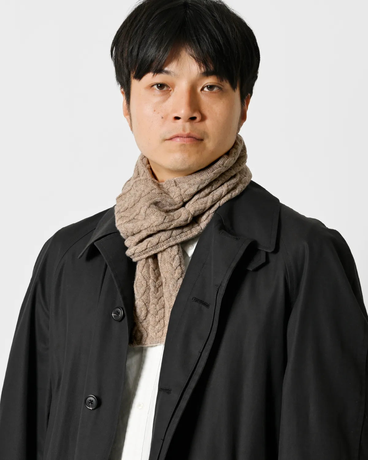 モデル身長:180cm#カラー_01 ベージュ×ホワイト