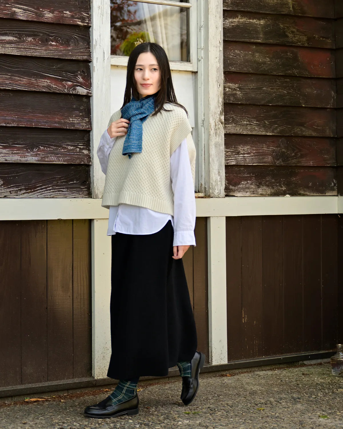モデル身長:163cm#カラー_04 スモークブルー