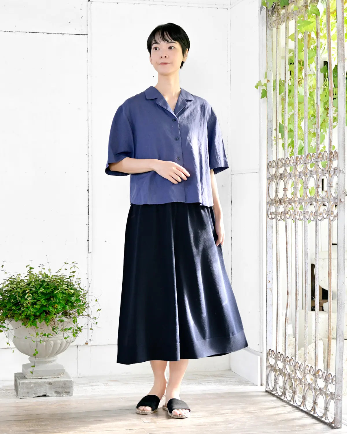 モデル身長:169cm#カラー_01 ダークネイビー