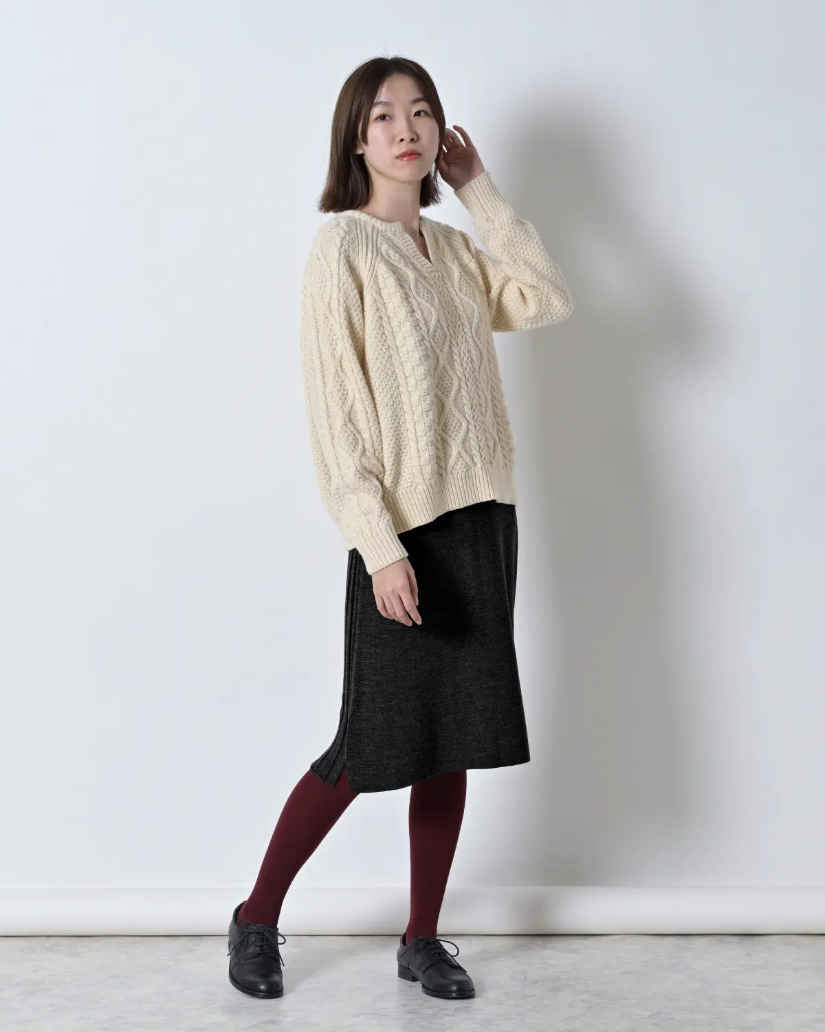 モデル身長:165cm#カラー_03 チャコール