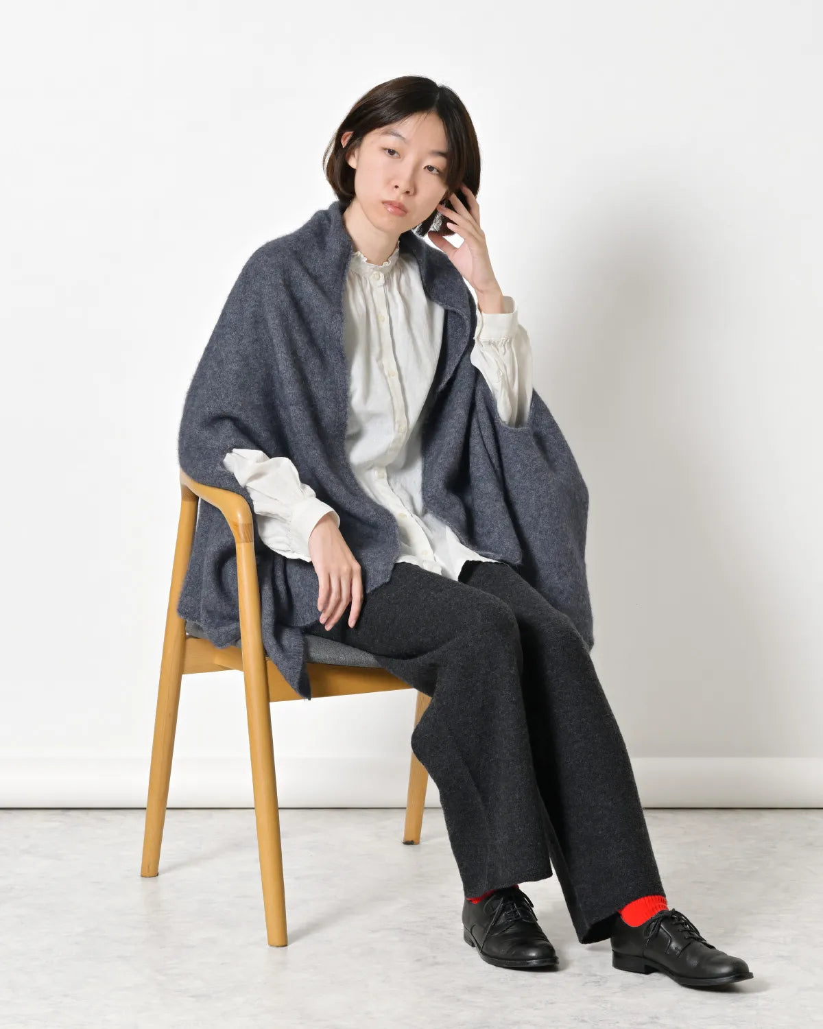 モデル身長:165cm#カラー_02 チャコール