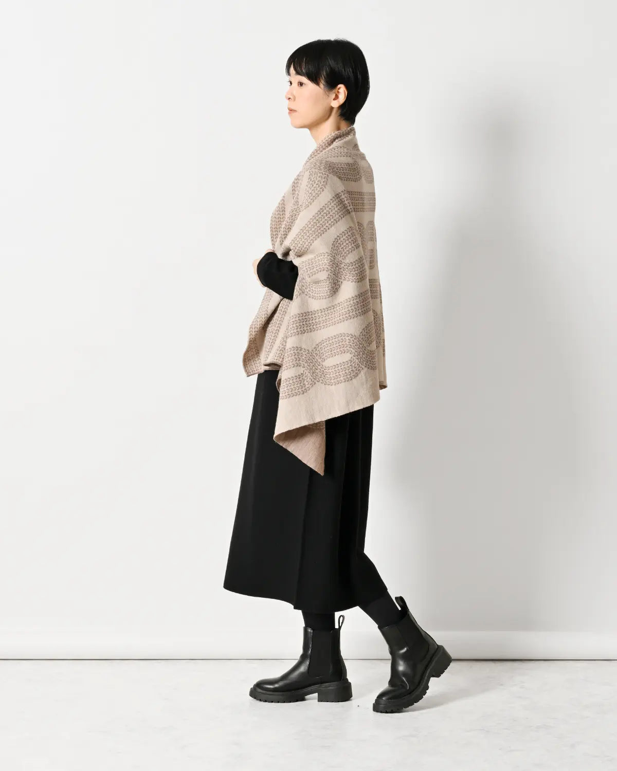  モデル身長：169cm#カラー_08 モカ×ベージュ