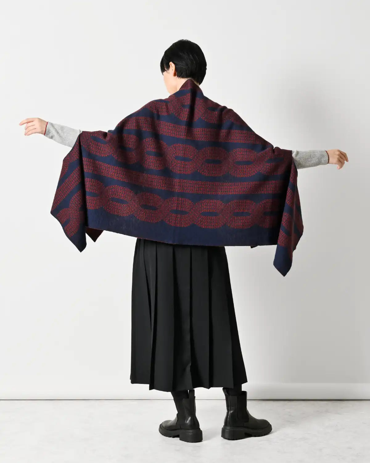 モデル身長：169cm#カラー_06 ネイビー×カーマイン