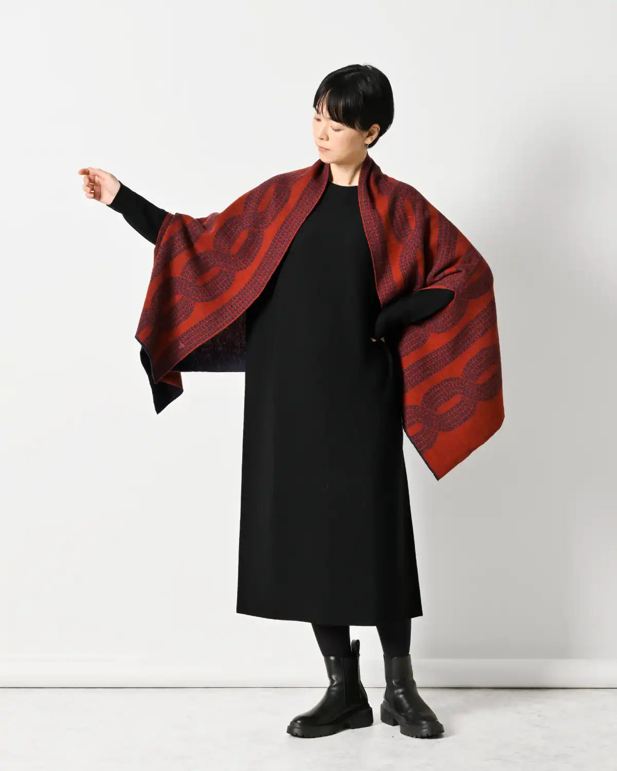 モデル身長：169cm#カラー_06 ネイビー×カーマイン