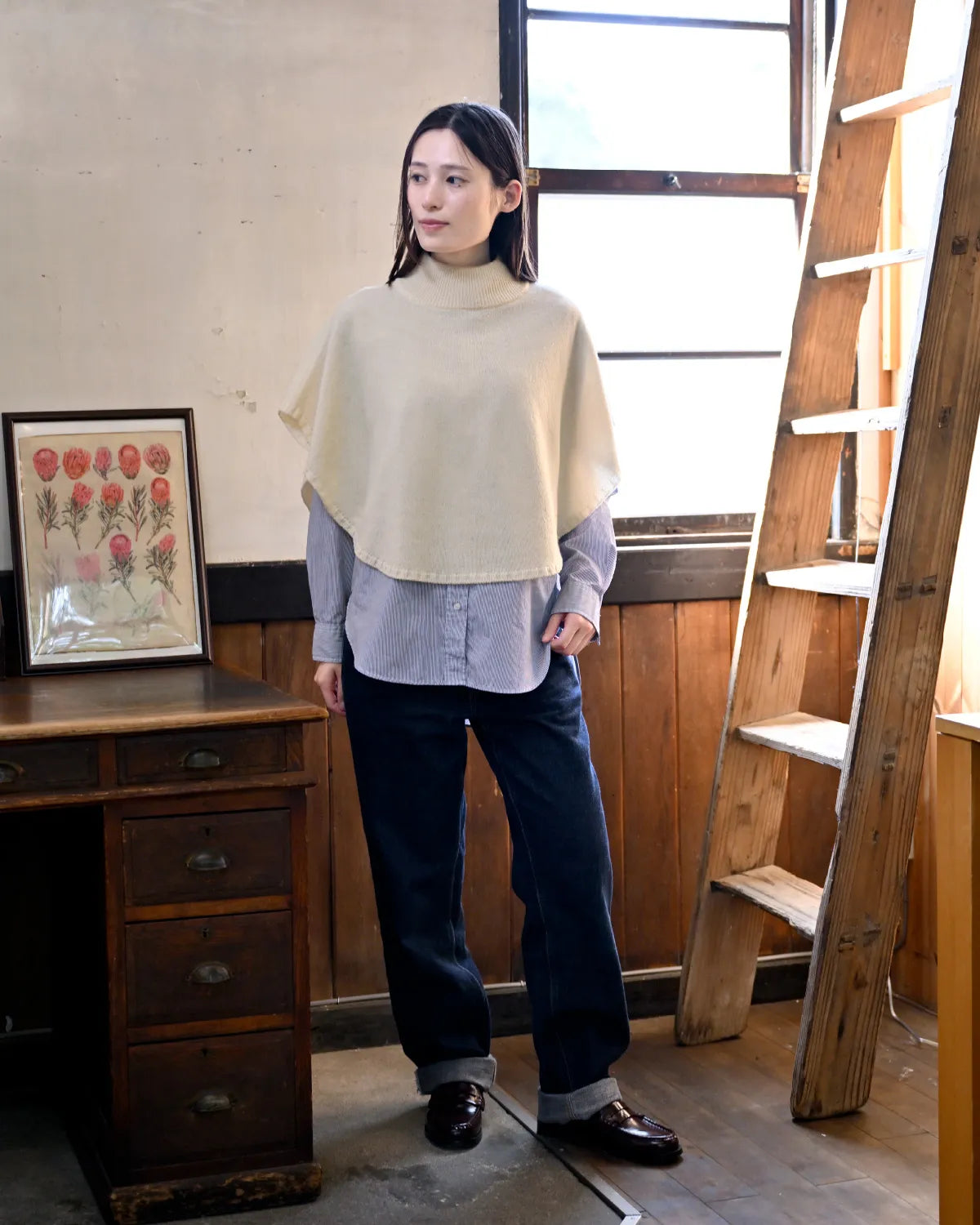 モデル身長：163cm#カラー_01 エクリュ