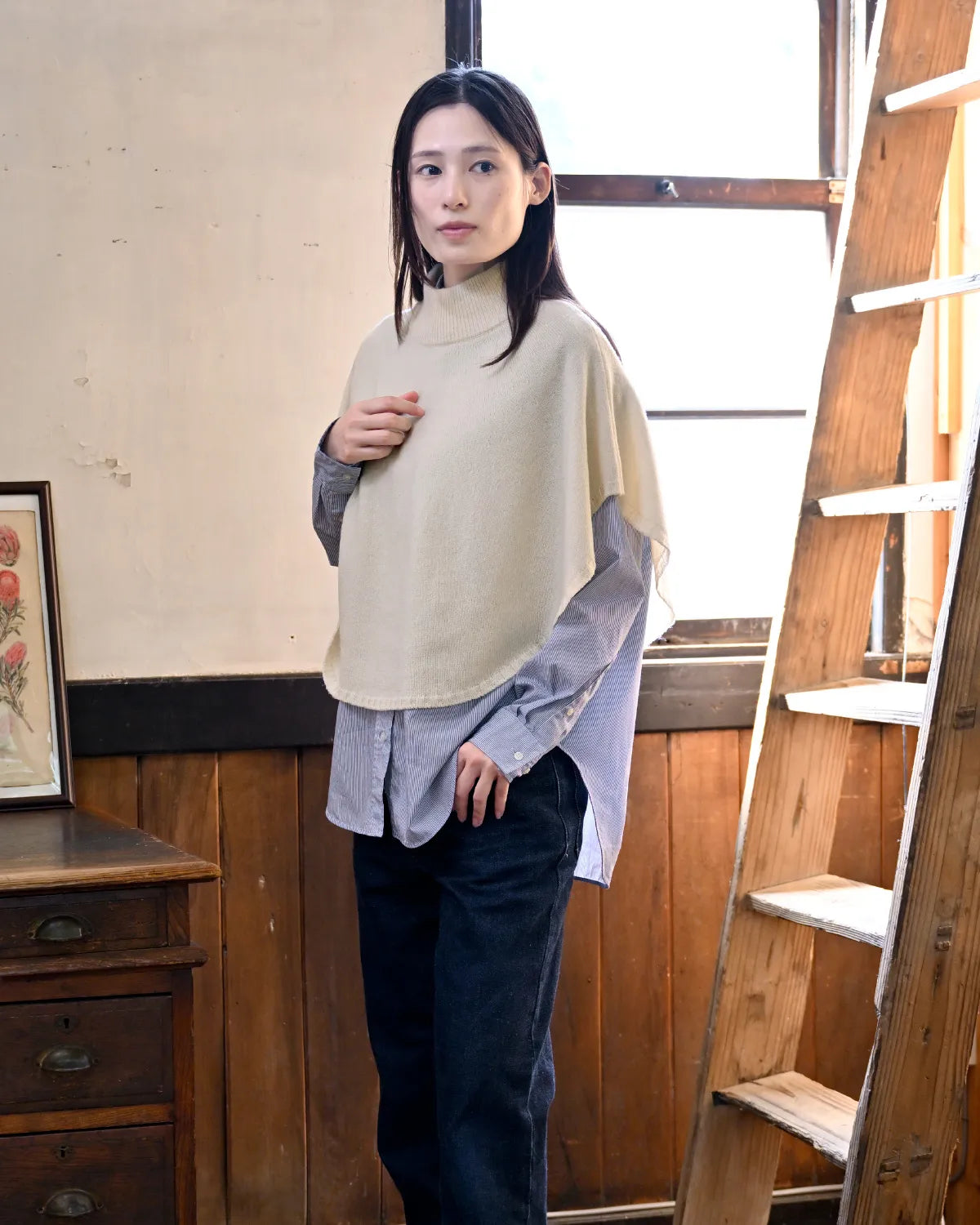 モデル身長：163cm#カラー_01 エクリュ