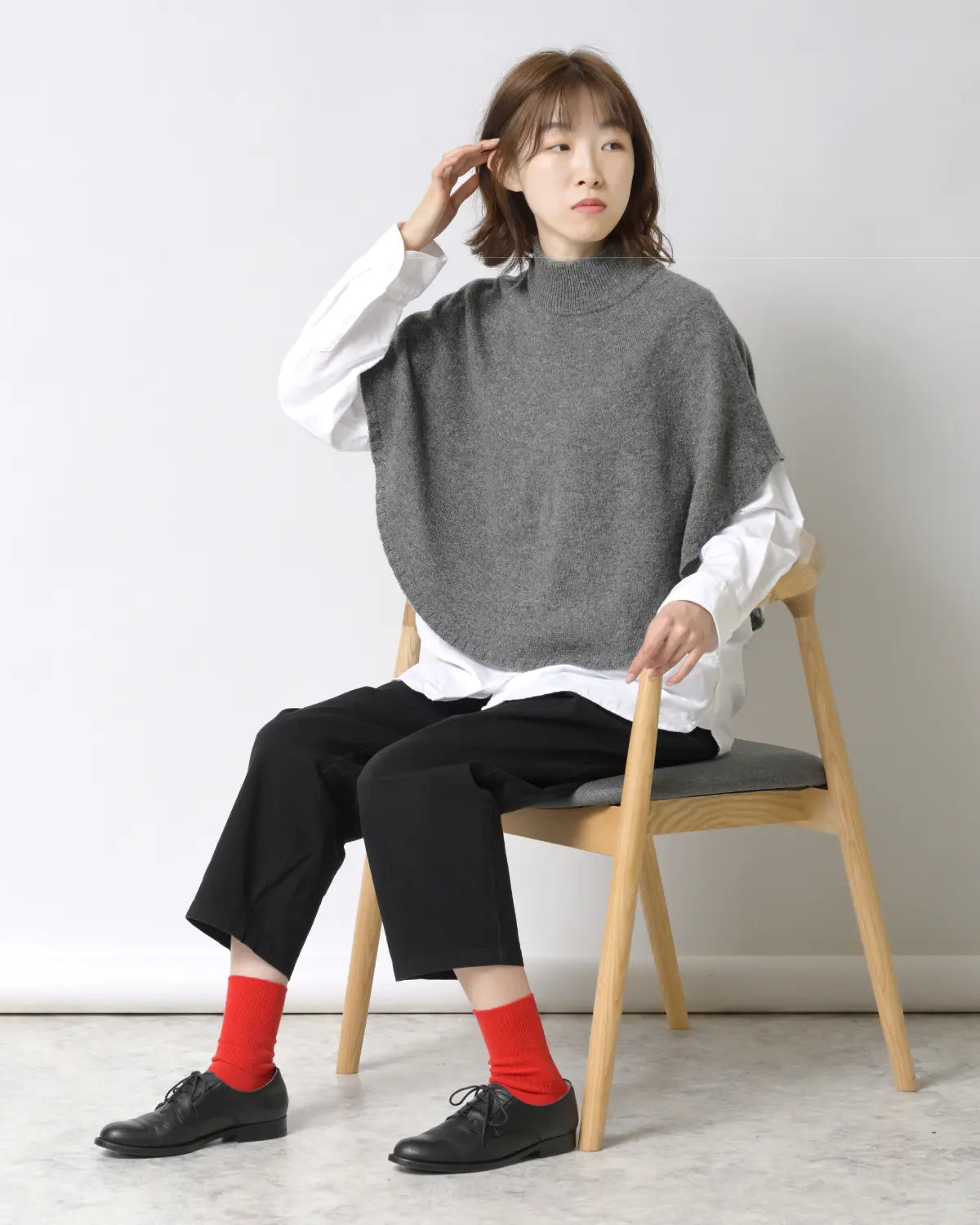 モデル身長：165cm#カラー_05 グレー