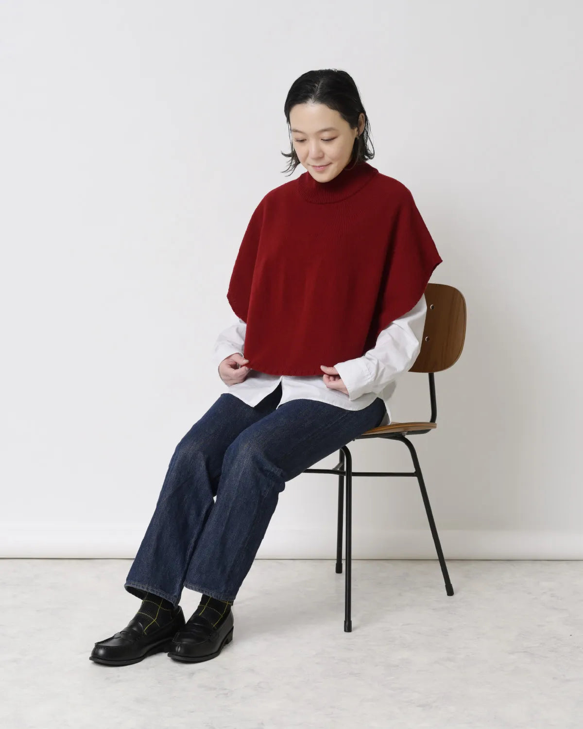 モデル身長：155cm#カラー_02 レンガ
