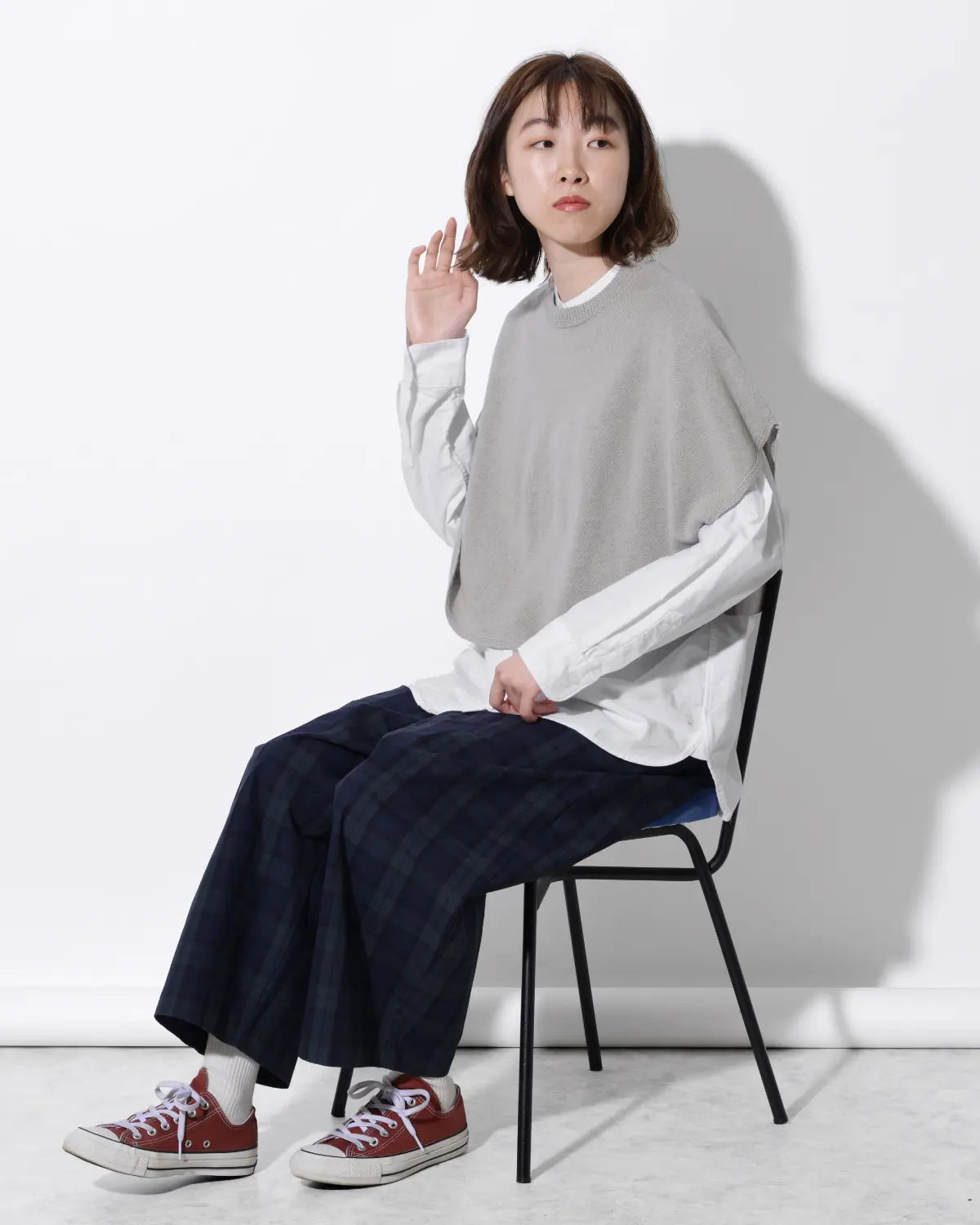 モデル身長：165cm#カラー_02 グレージュ