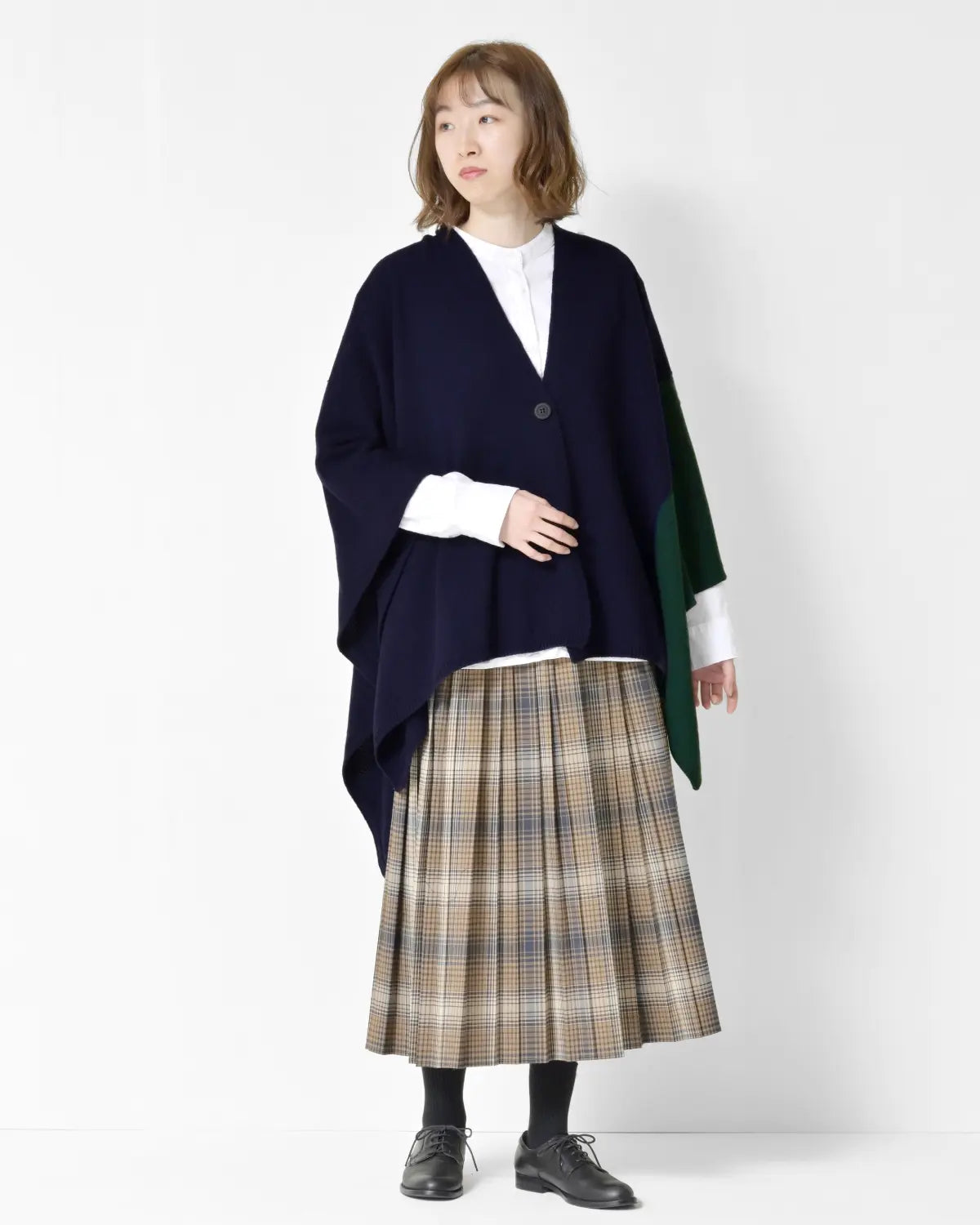 モデル身長：165cm#カラー_03 ネイビー×フォレスト
