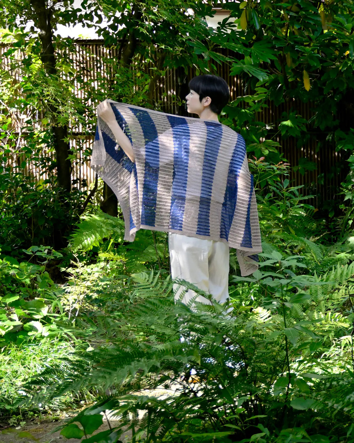 モデル身長：169cm#カラー_02 ベージュ×ネイビー