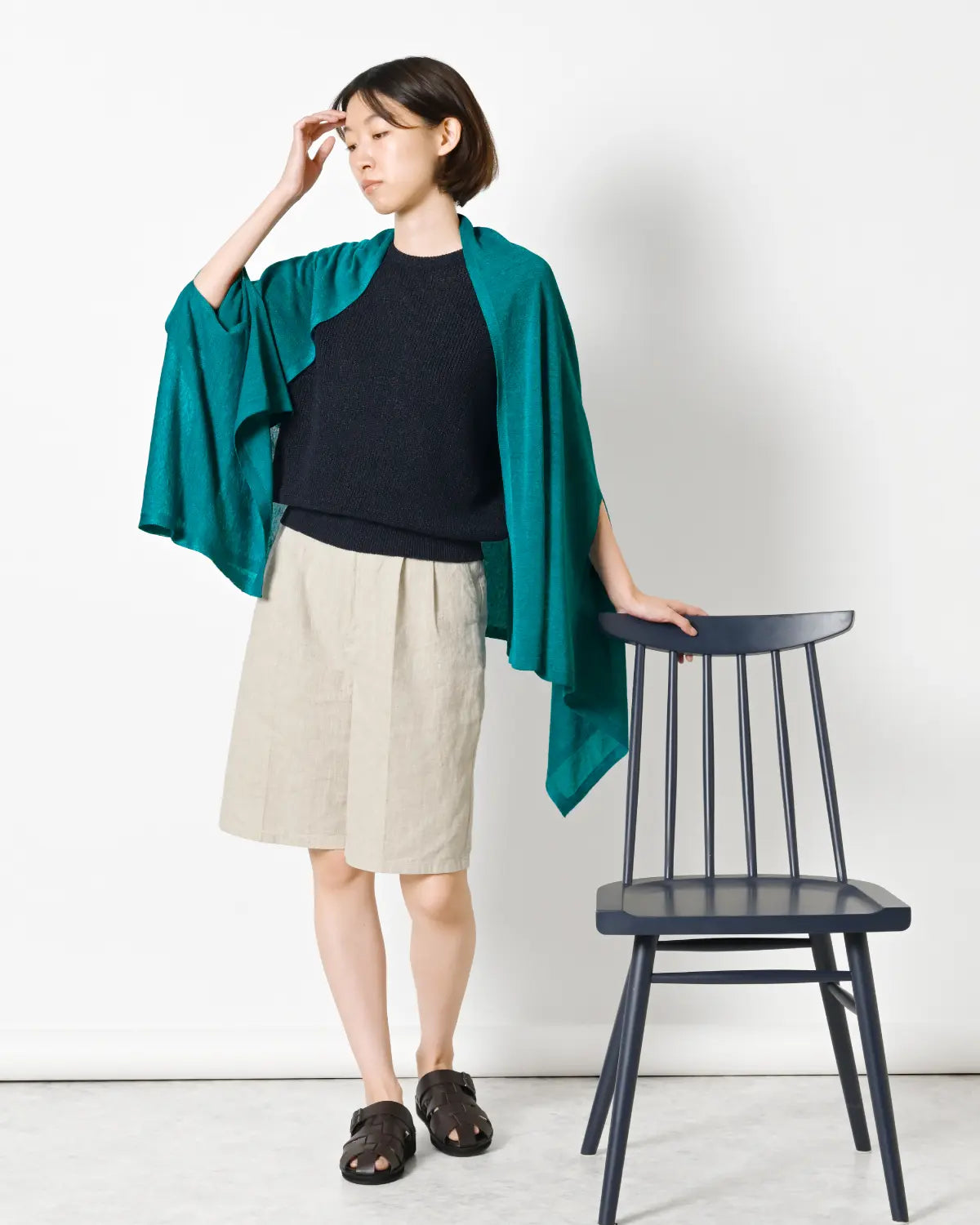 モデル身長：165cm#カラー_03 碧い稜線