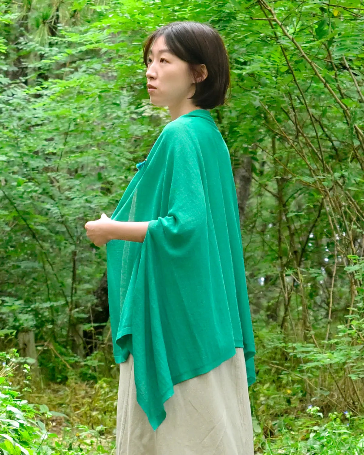 モデル身長：165cm#カラー_02 風そよぐ緑