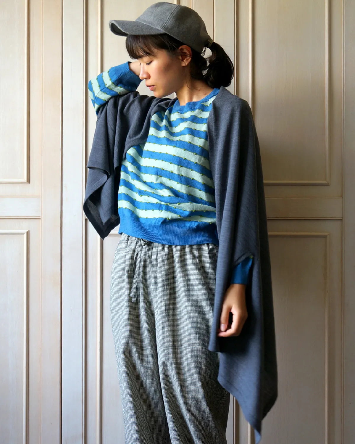 モデル身長：158cm#カラー_30 ミドルグレー