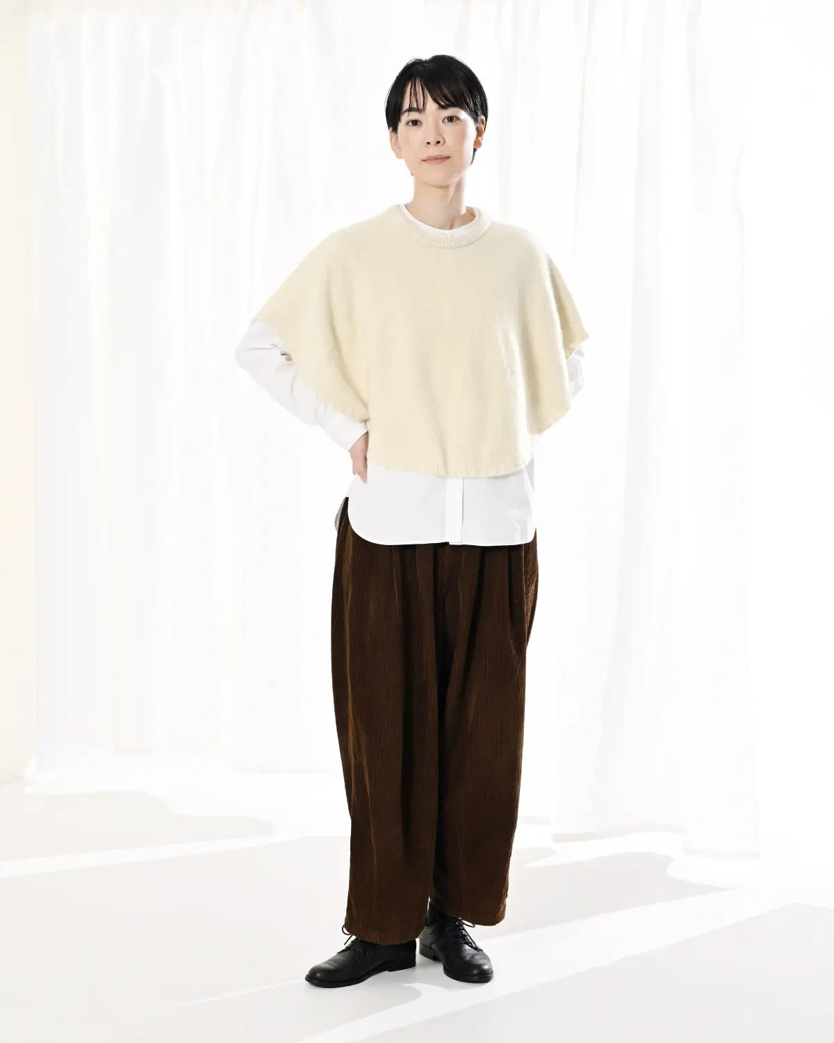 モデル身長：169cm#カラー_01 白露