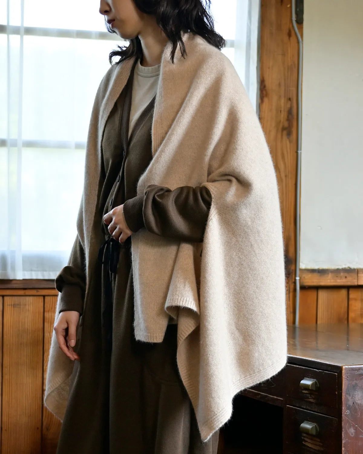モデル身長：165cm#カラー_02 ピンクベージュ