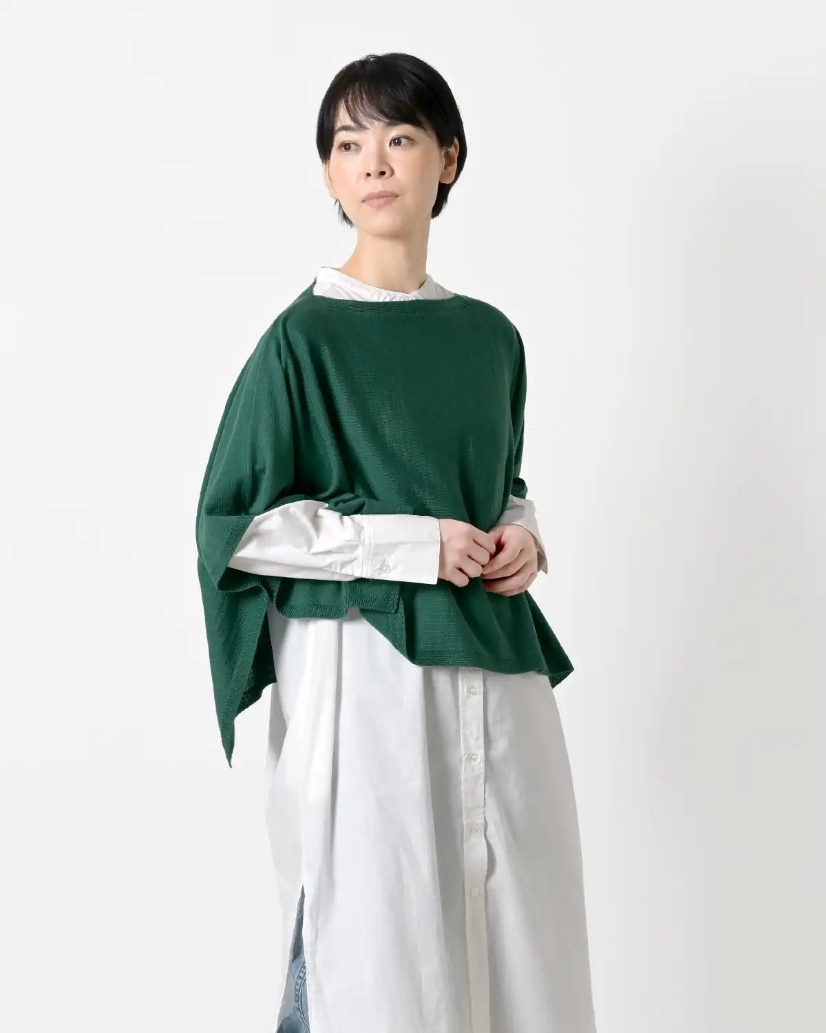 モデル身長：169cm#カラー_04 ボトルグリーン