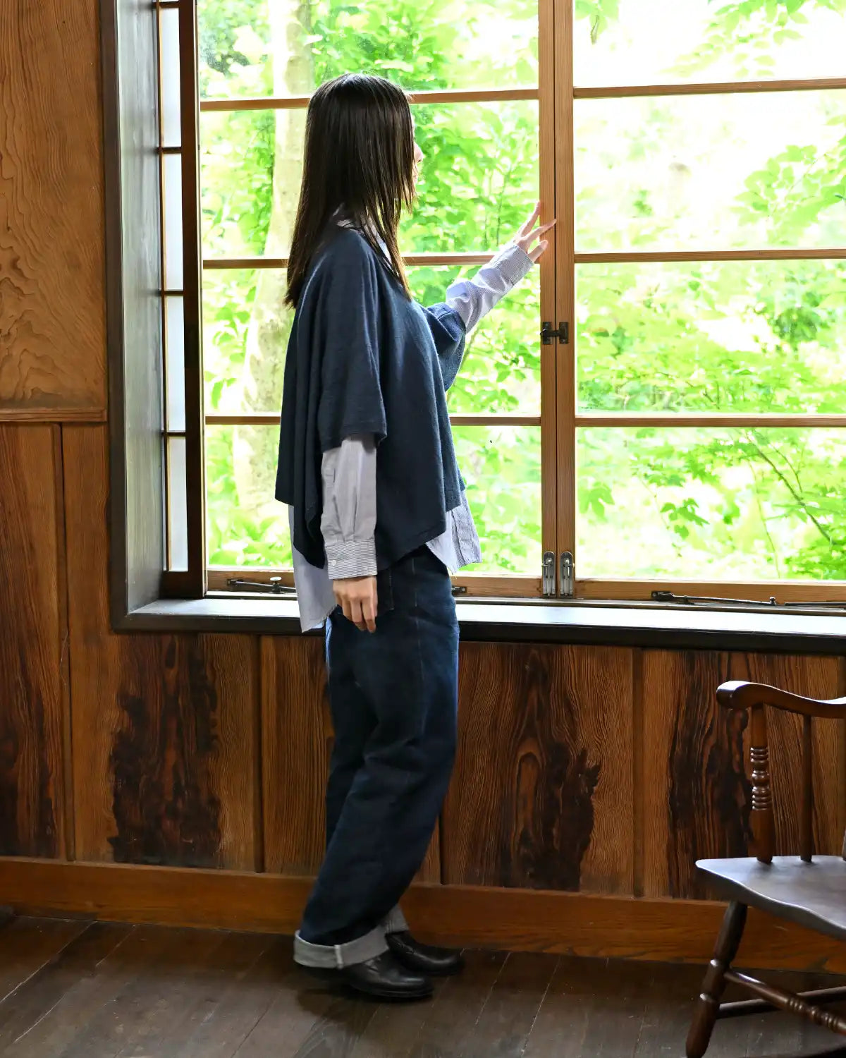 モデル身長：163cm#カラー_05 インディゴ