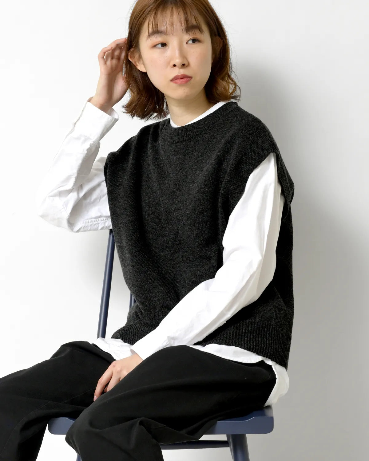 モデル身長：165cm#カラー_03 チャコール
