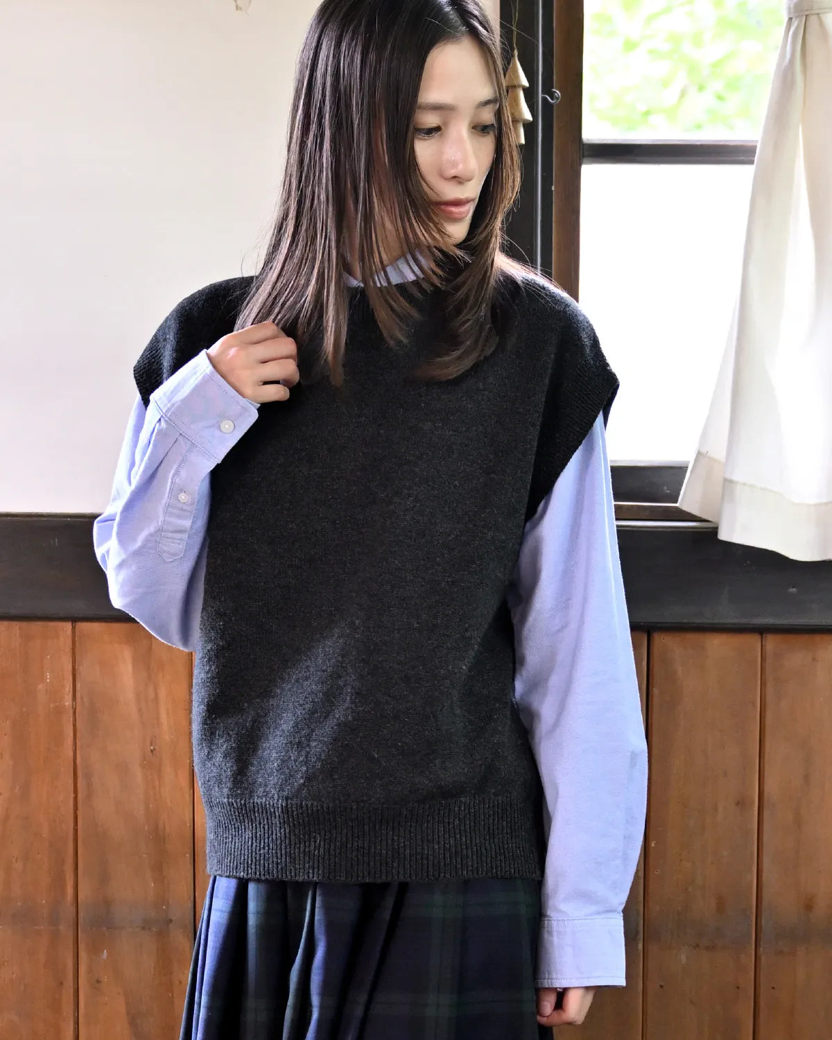 モデル身長：163cm#カラー_03 チャコール