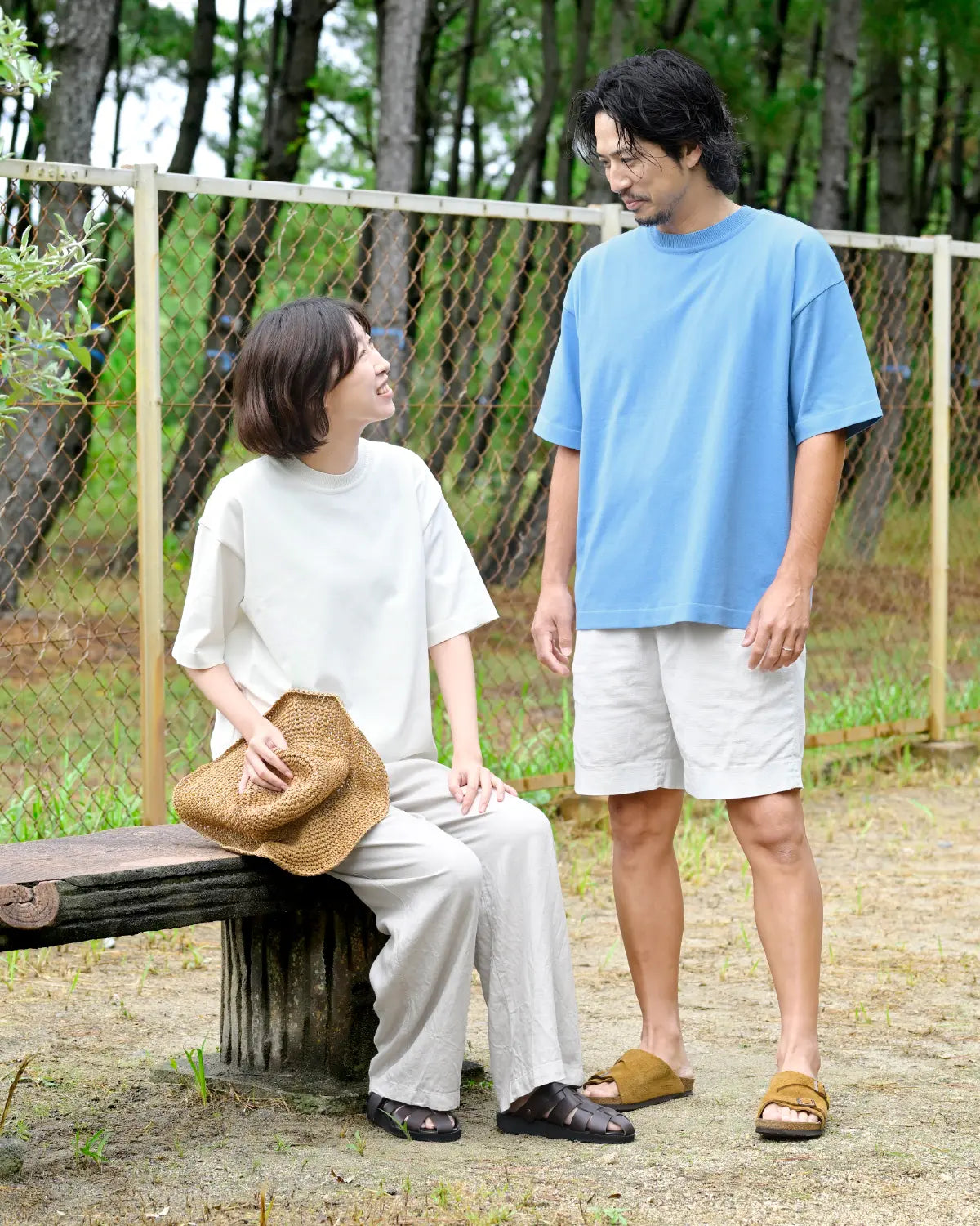 上品なハリのあるUVカットTシャツ